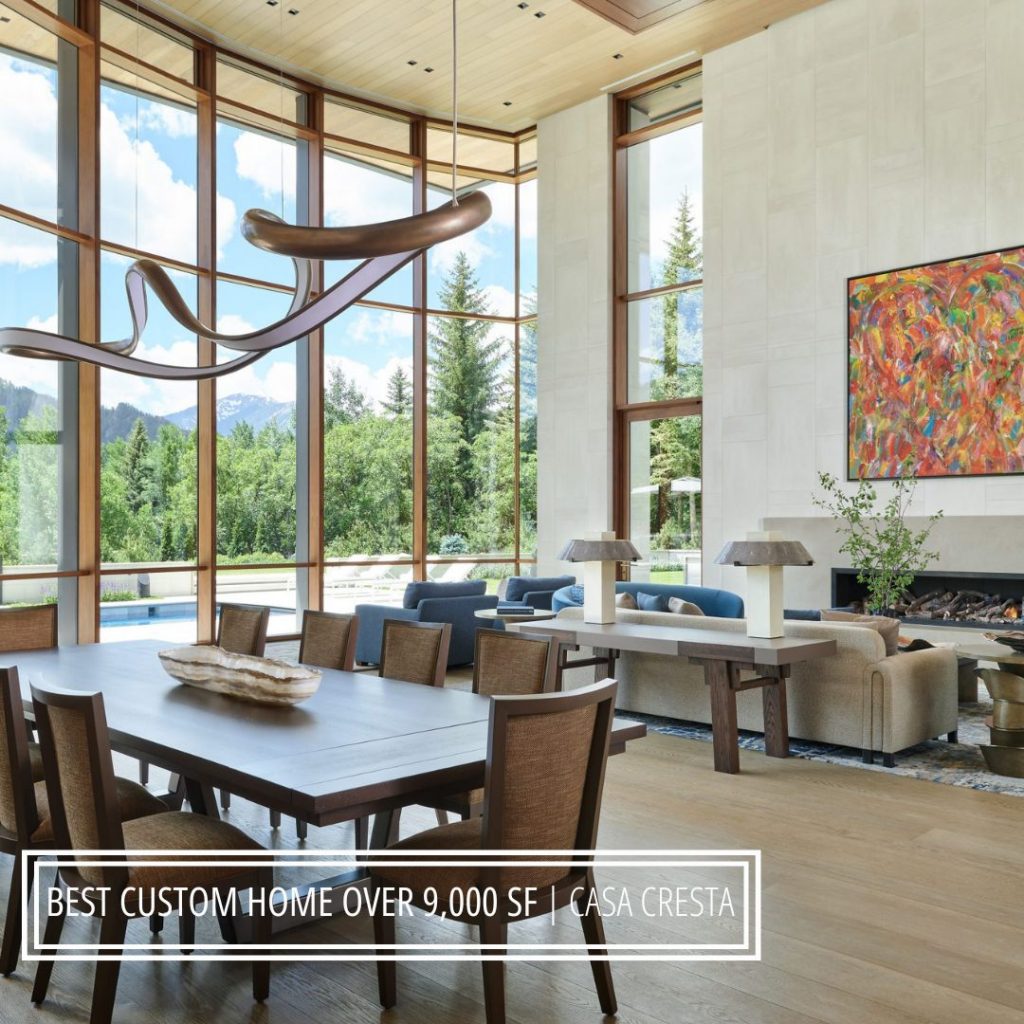 Award winning aspen architect wins design award for Casa Cresta on Red Mountain in Aspen Colorado 